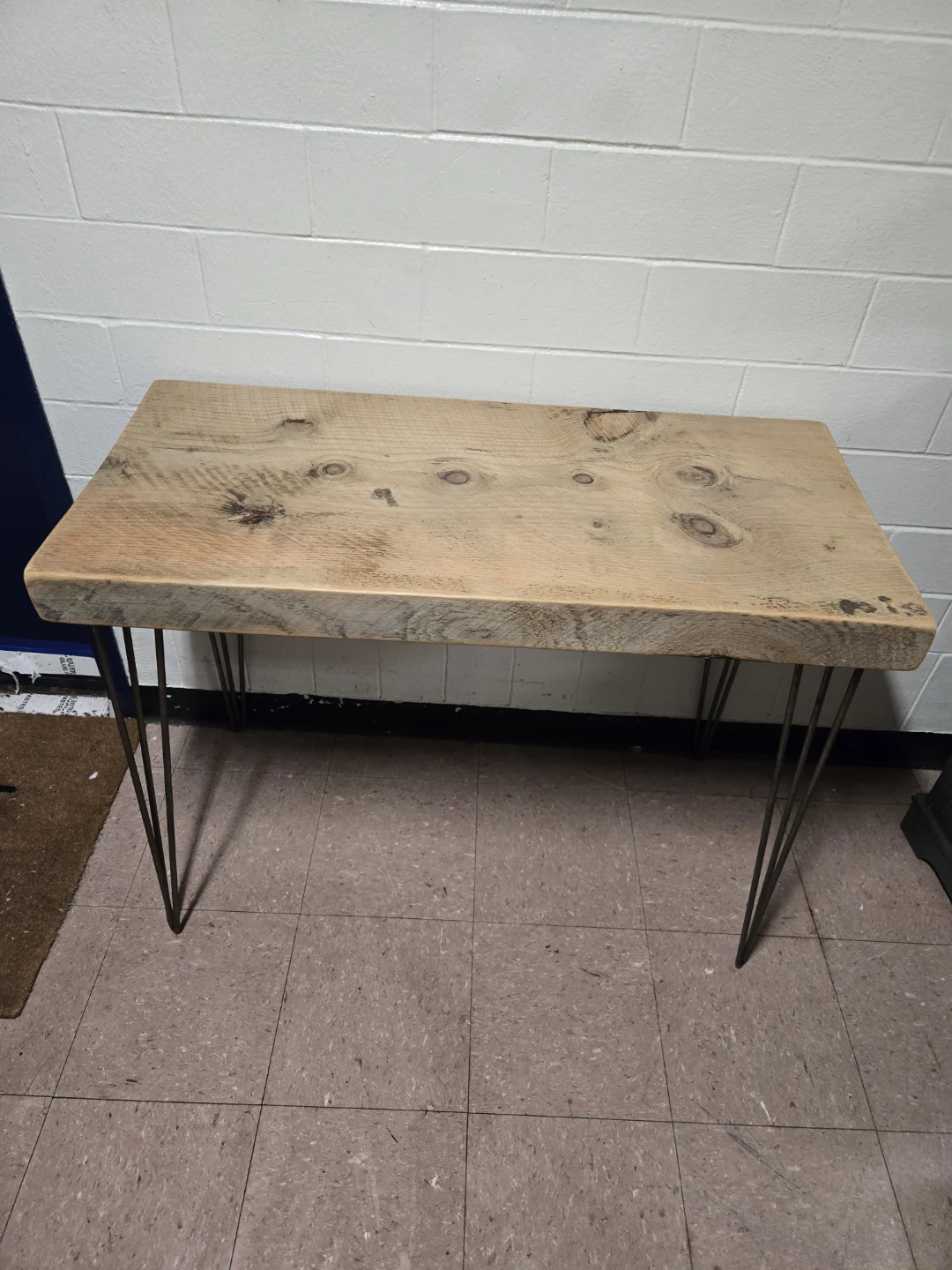 Rustic Reclaimed Thick Wood Console Table Hairpin Legs - photo 5