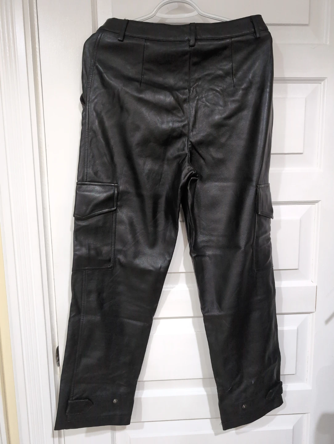 Rachel Zoe Black Faux Leather Cargo Pants - photo 2