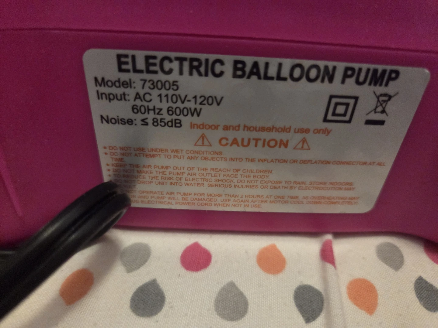 Electric Balloon Pump 73005 - photo 3