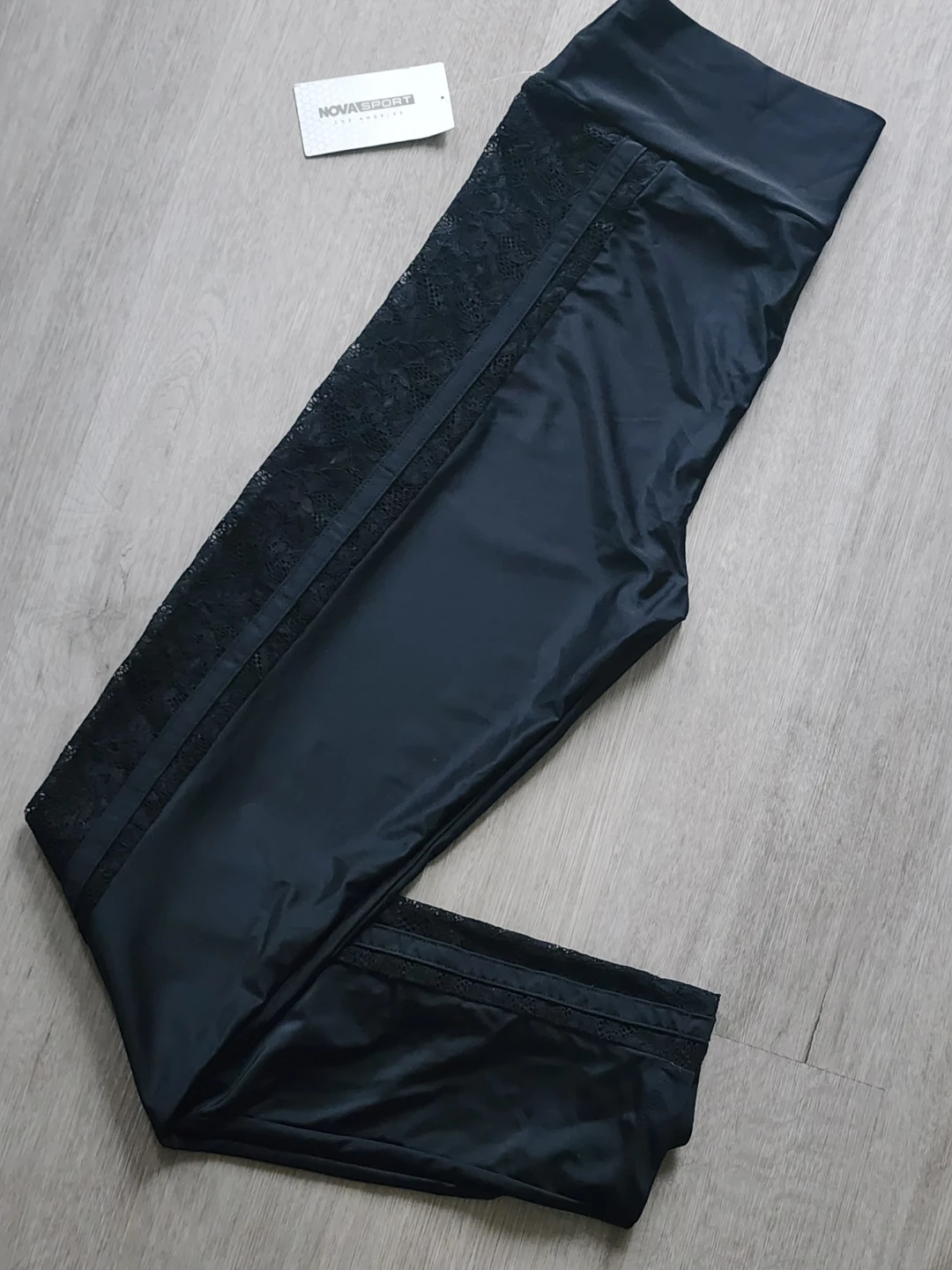 NovaSport Black Lace Leggings (NEW)