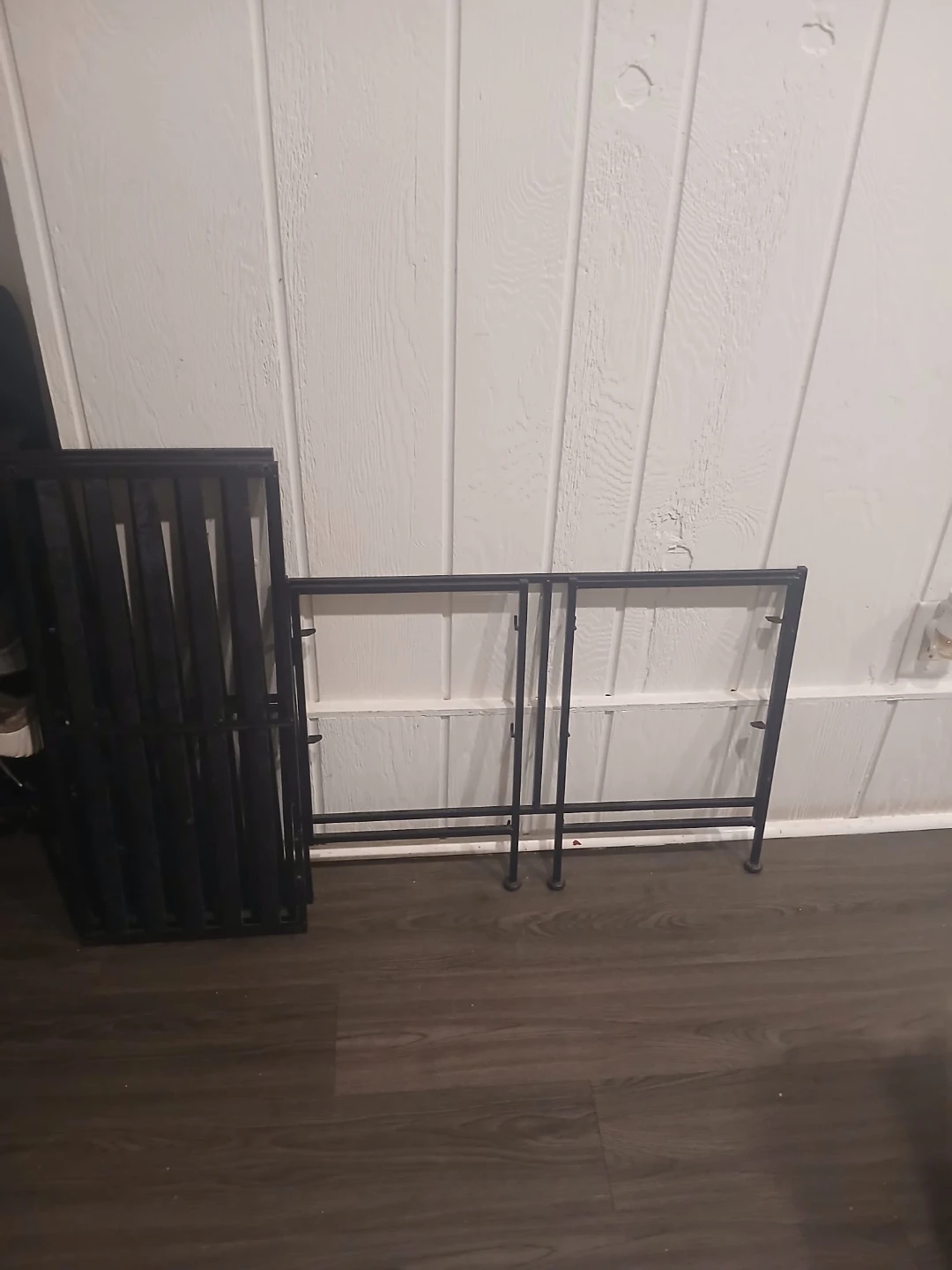 Black Metal 3-Tier Shoe Rack - photo 2
