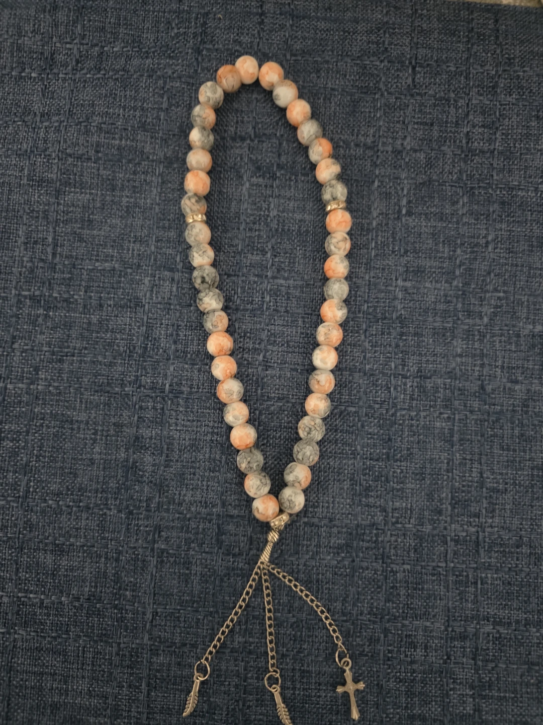 Prayer Beads with Cross Charm