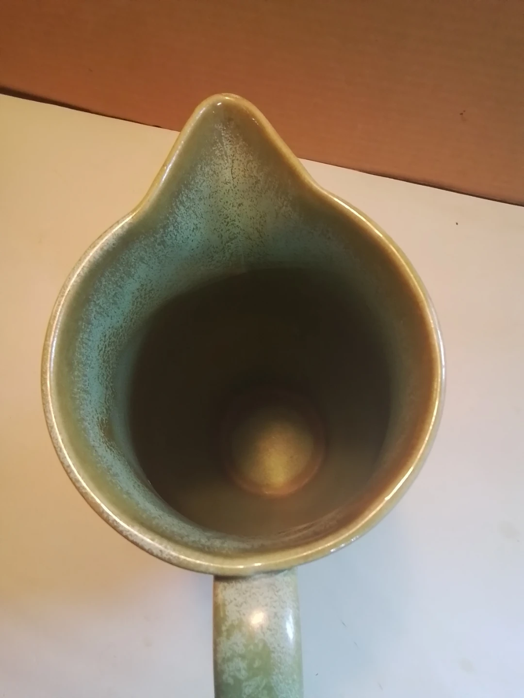 Vintage Adderley Ware Mottled Green Art Pottery Pitcher - photo 3