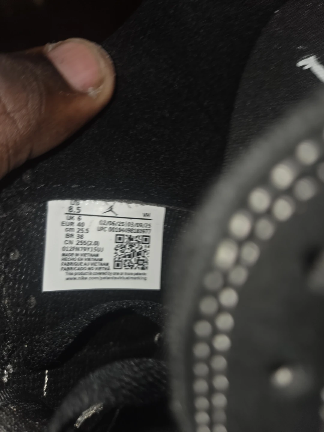 Air Jordan 1 Low OG "Black Phantom" - photo 2