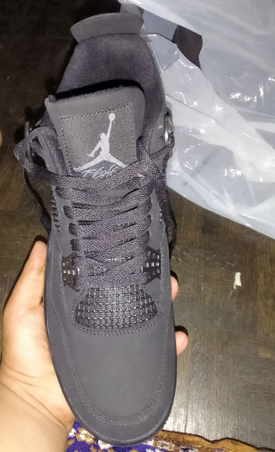 Air Jordan 4 Black Sneakers - photo 2