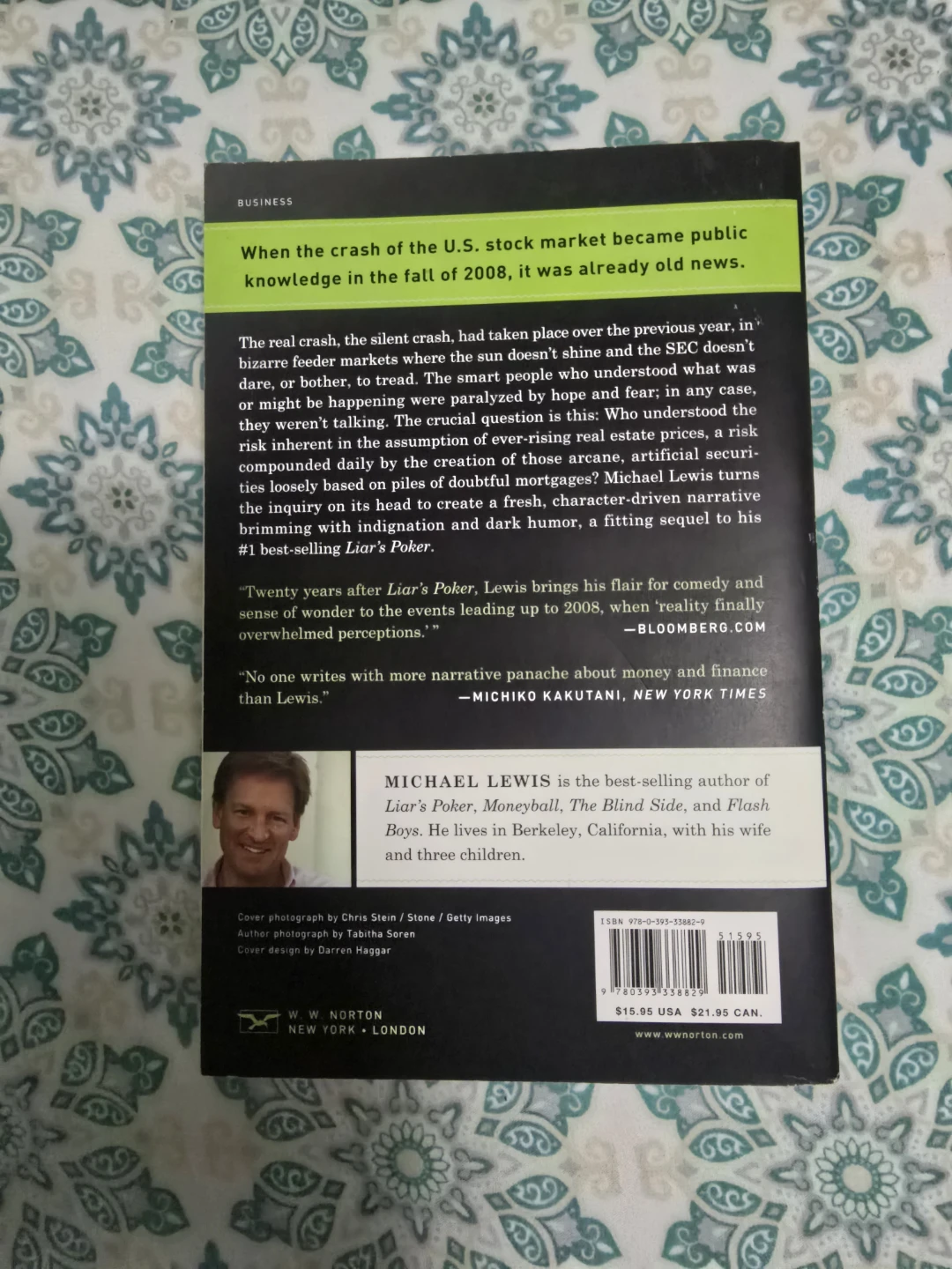 Michael Lewis The Big Short Paperback Book - photo 2