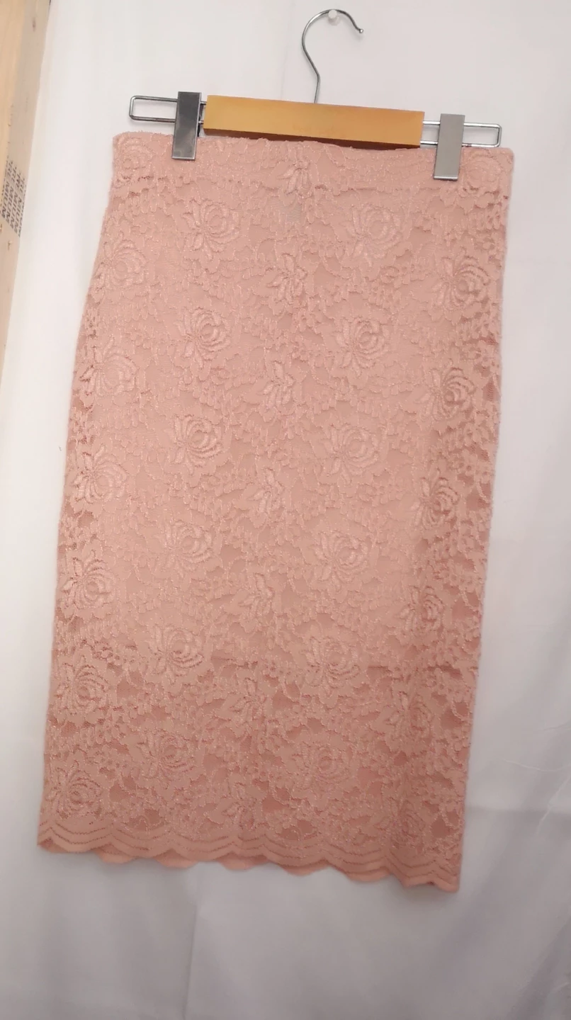 Forever 21 Lace Pencil Skirt - Peach - Size M - photo 4