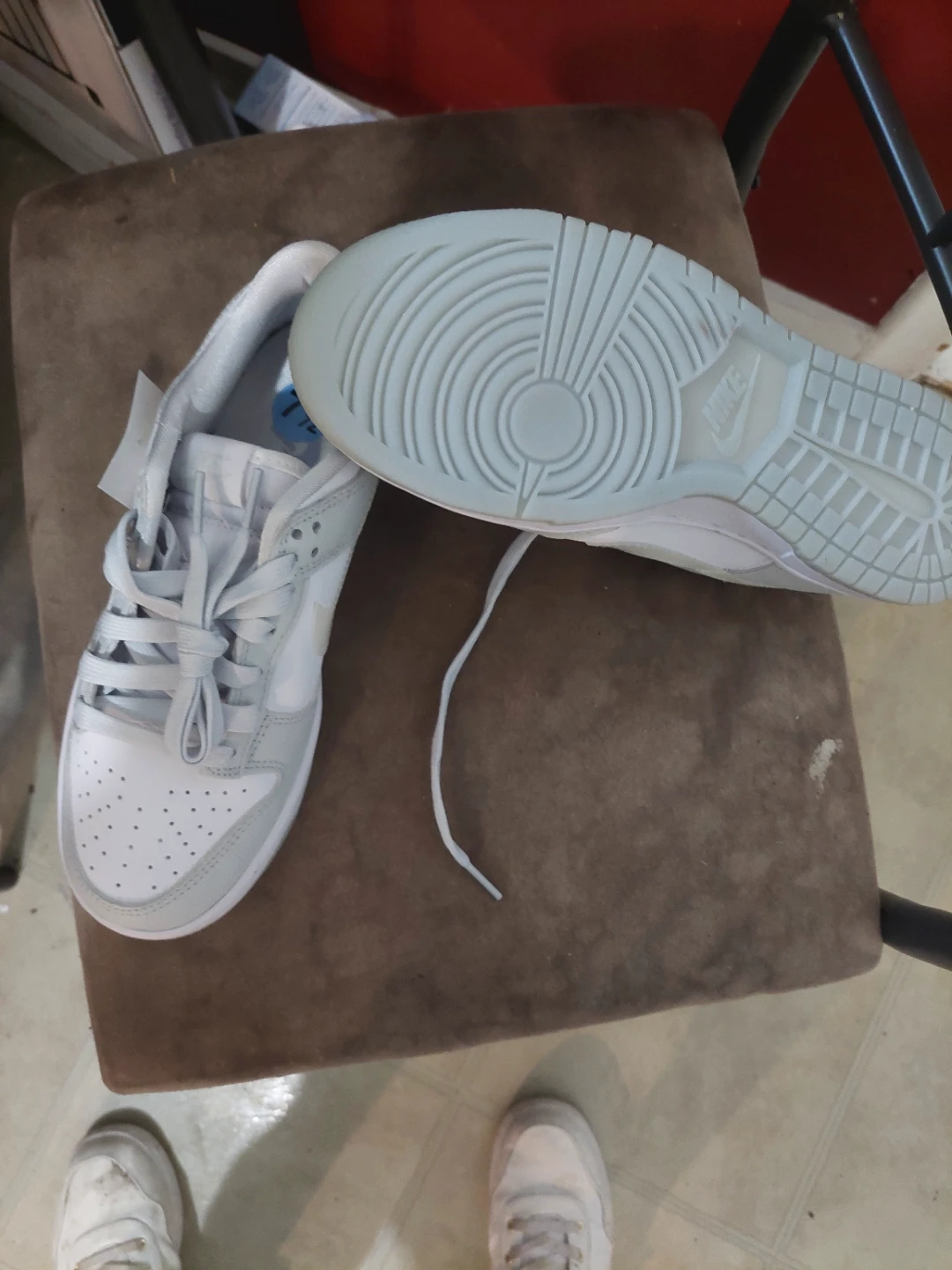 Nike Dunk Low Grey and White Size 7½ - photo 2