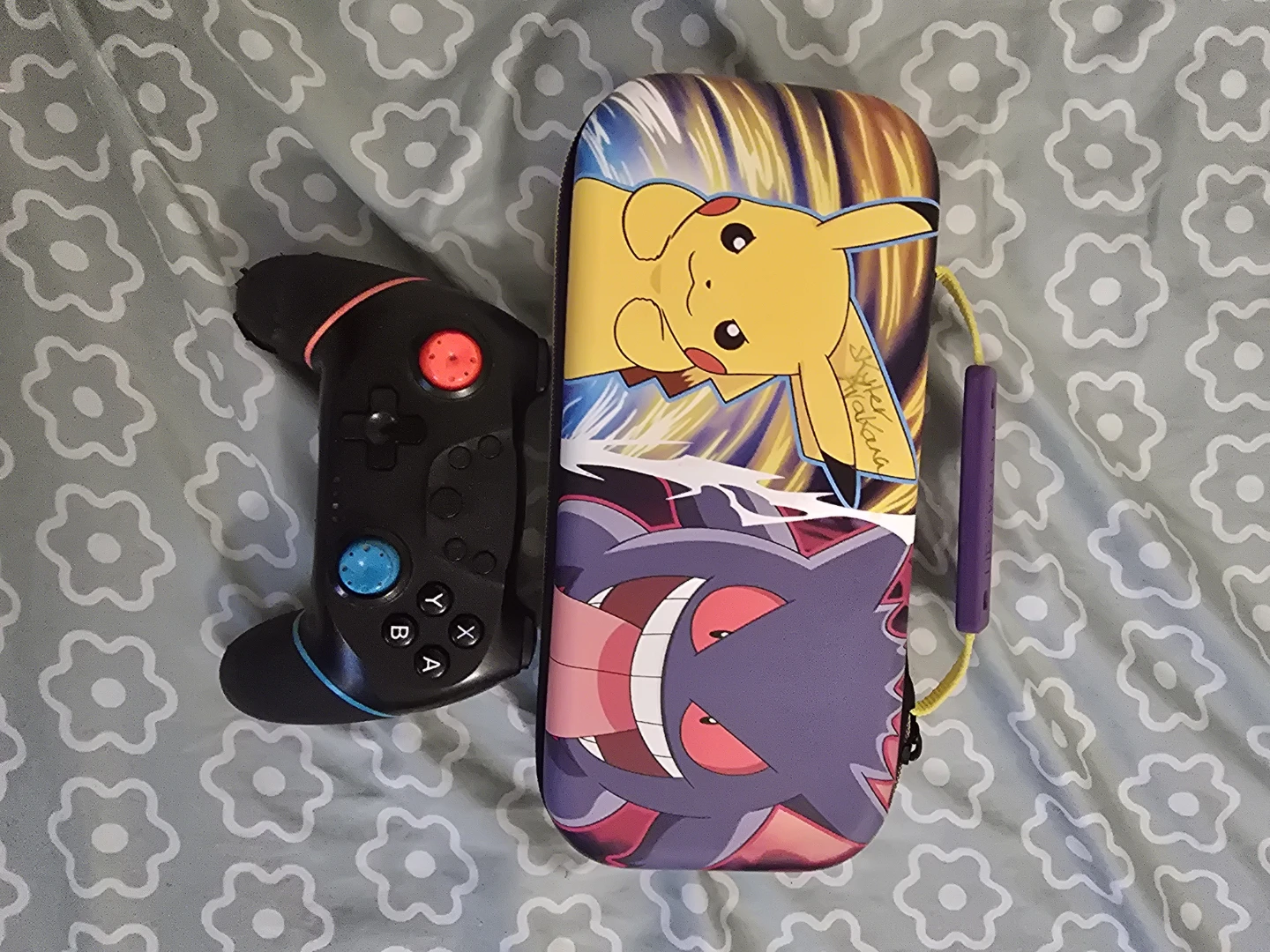 Nintendo Switch Game Case with Pikachu & Gengar Design