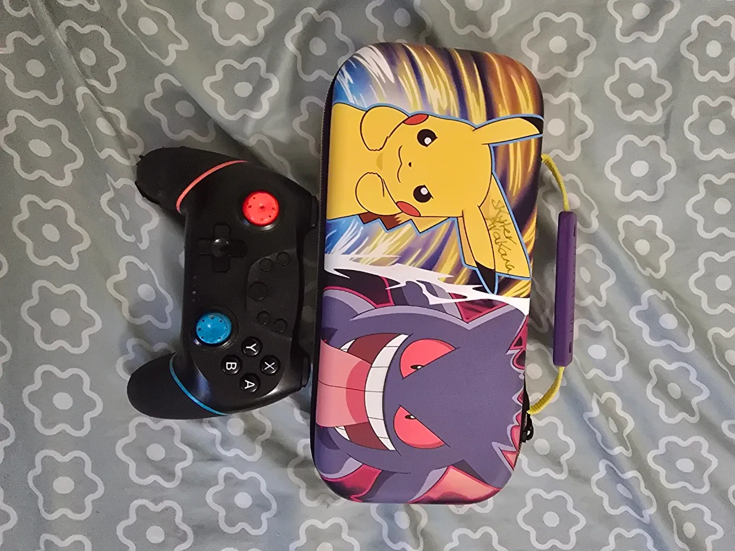 Nintendo Switch Game Case with Pikachu & Gengar Design