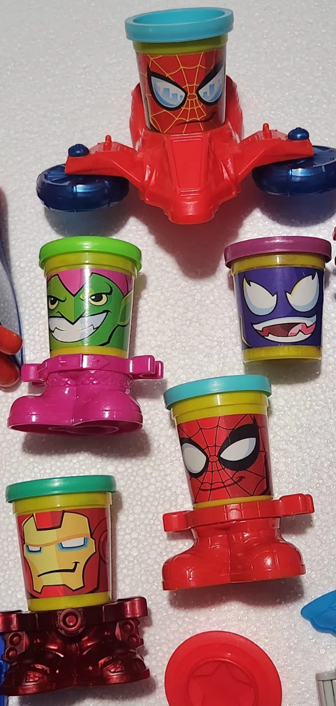 Marvel Super Heros / Transformers Play-Doh Sets Spider-Man Hulk - photo 2