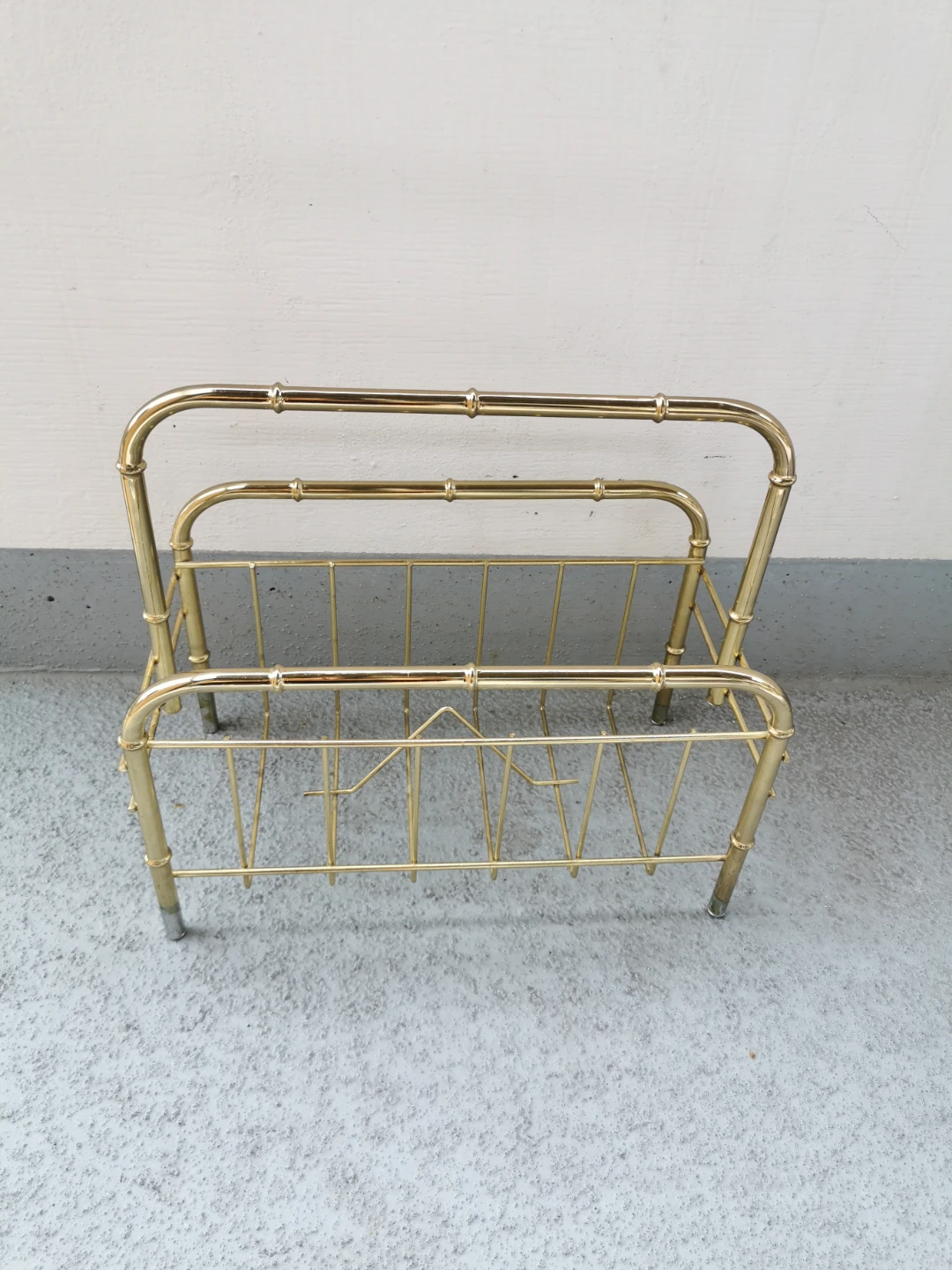 Vintage Hollywood Regency Magazine Rack - photo 2