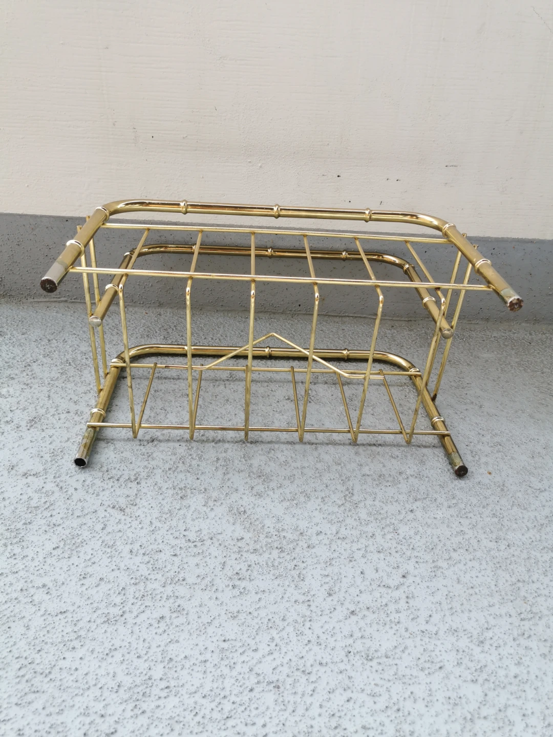 Vintage Hollywood Regency Magazine Rack - photo 4
