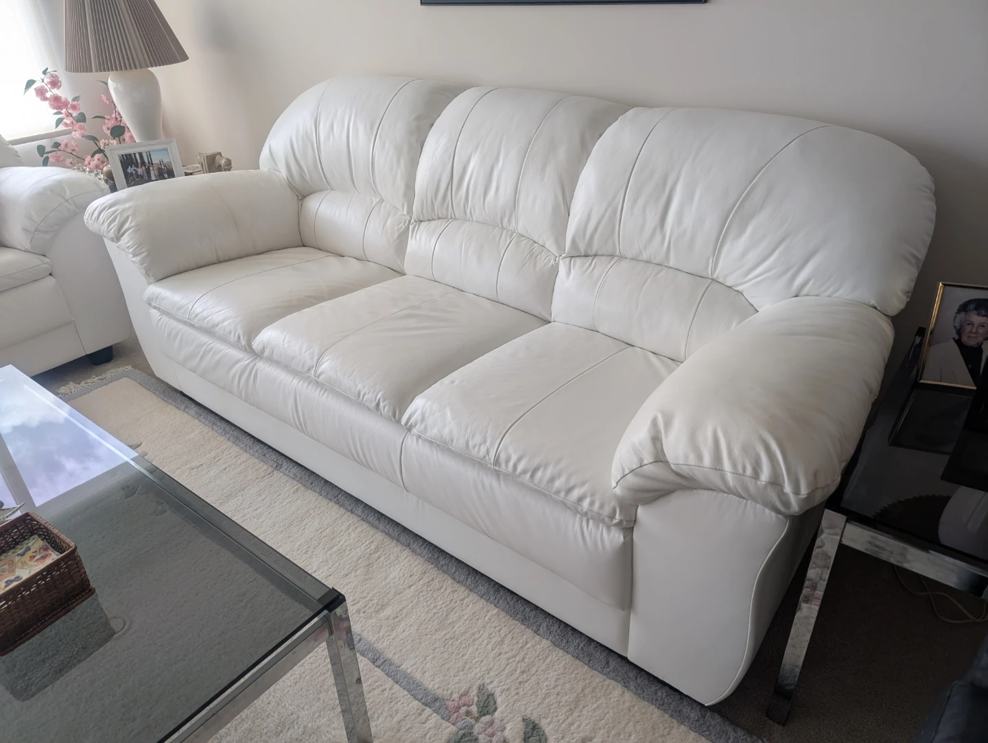 White Leather Sofa