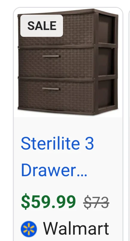 Three Sterilite 3 drawer storage chest - photo 5