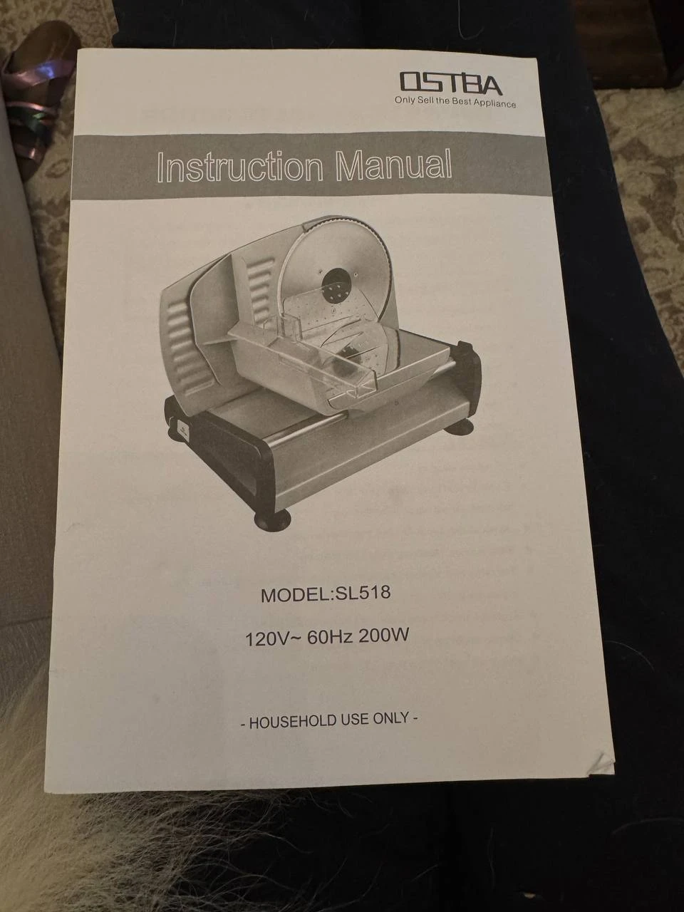 New OSTBA SL518 Food Slicer in box - photo 3