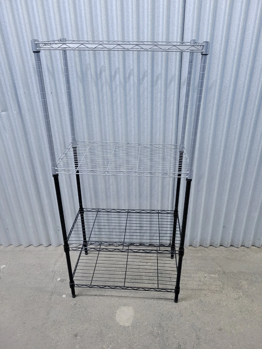 4-tier metal wire shelving unit
