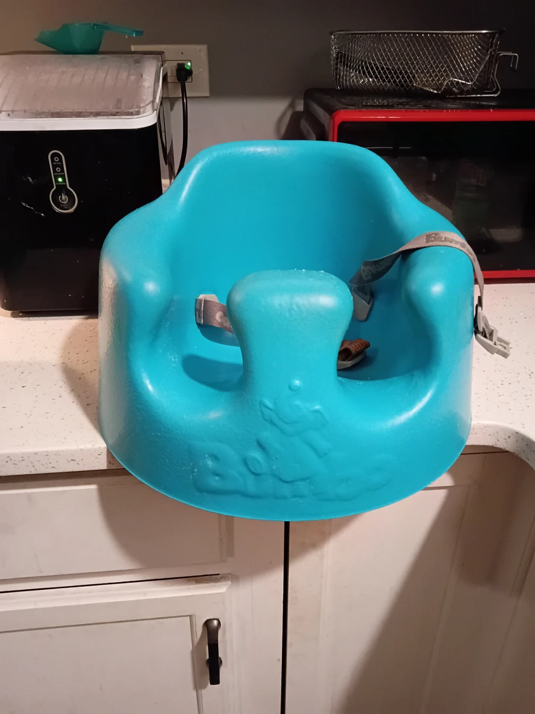 Blue booster seat for children