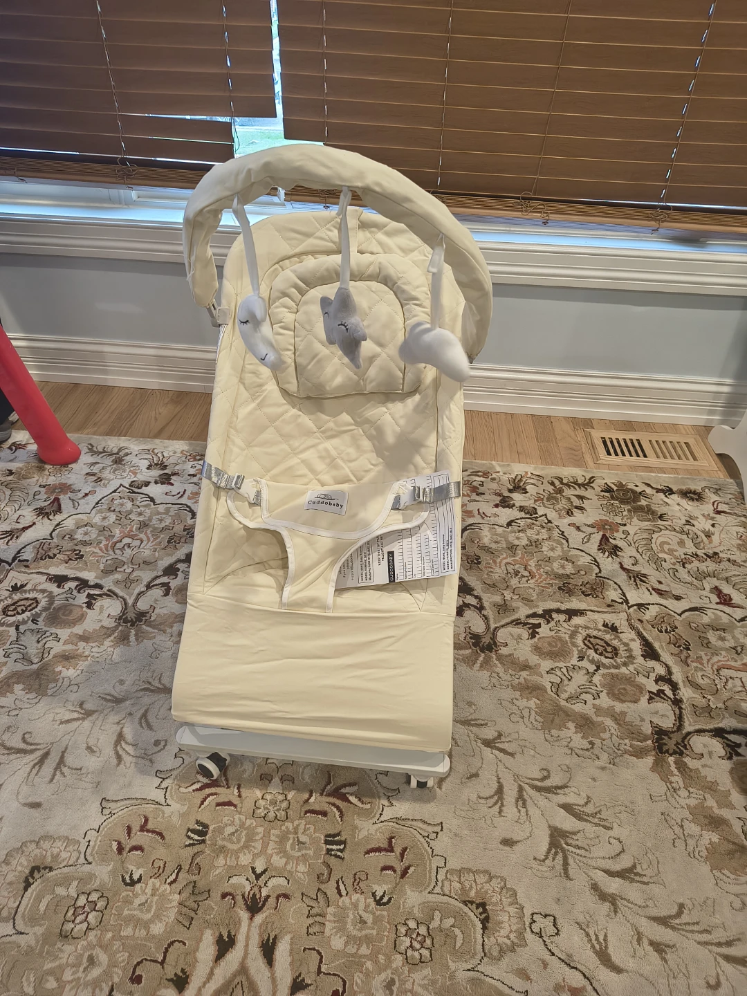 Cuddlebaby 100% Cotton Baby Bouncer, 0-12 m, 3 Level Adjustable - photo 5
