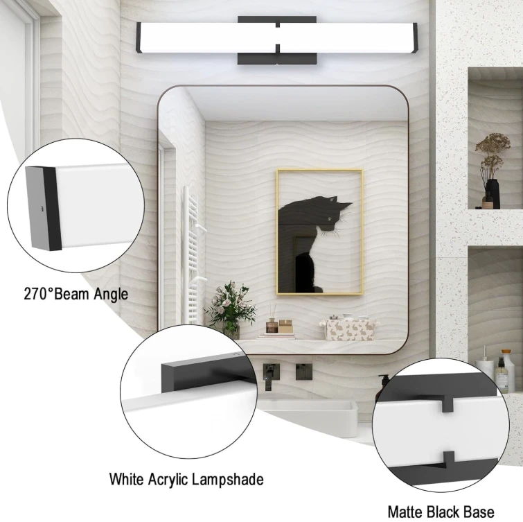 NOVELUX Bathroom Vanity Light - 24 Inch - Cool White - photo 5