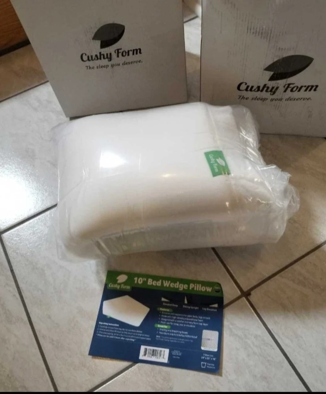 10" wedge pillow brand new sealed pkg - photo 5