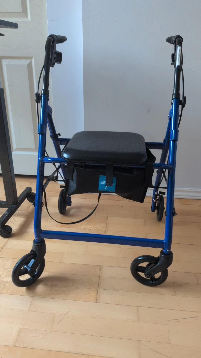 Medline Walker with Seat and Bag