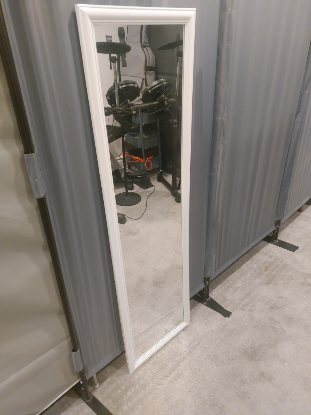 White Framed Full Length Mirror