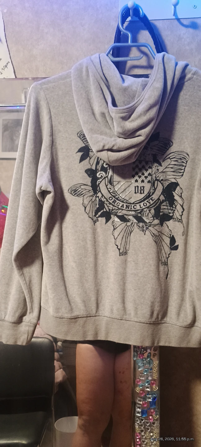 Grey Zip-Up Hoodie