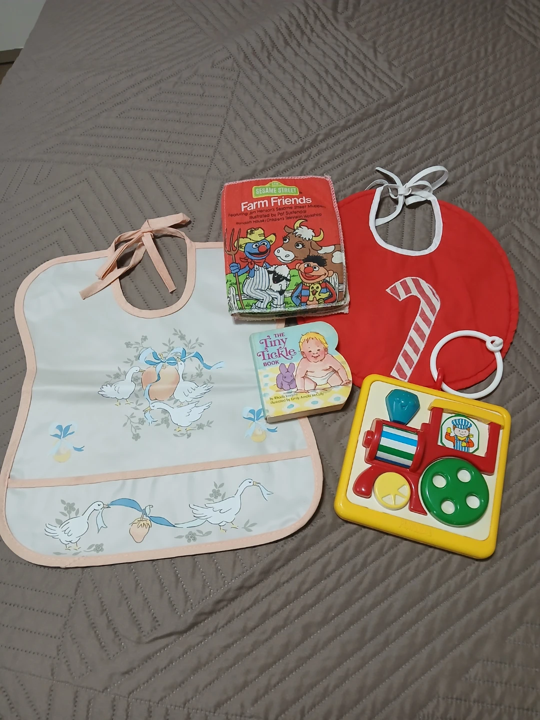 Baby Items, Bibs, Crib Toy & Books