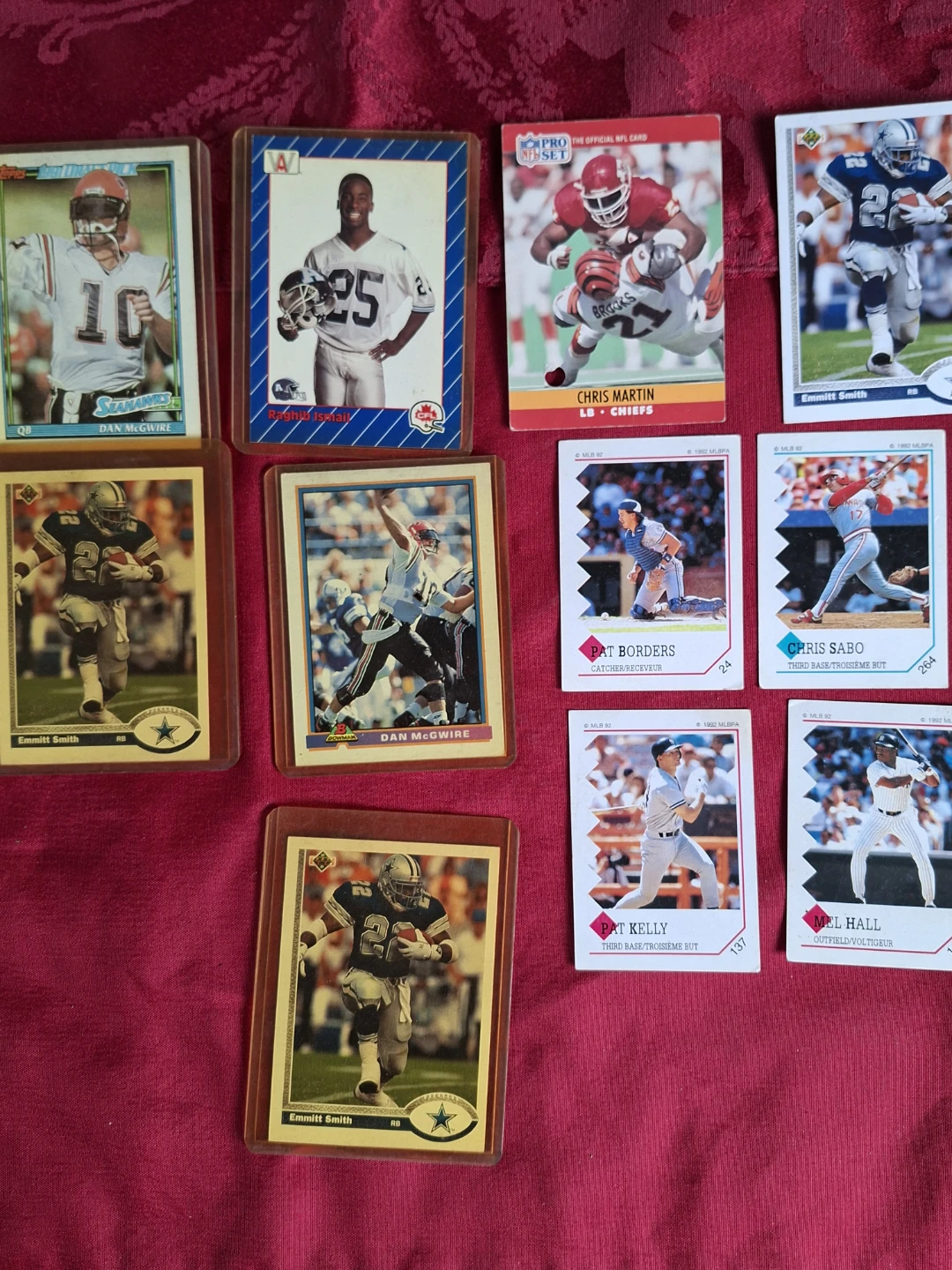 Collection of NFL and MLB Trading Cards