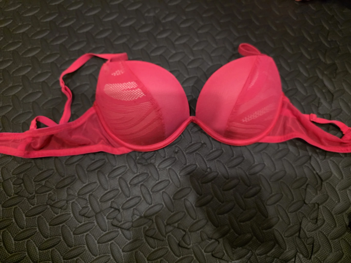 Assorted Bras - Pink,  Black & Grey Lace, Black, Green - photo 3