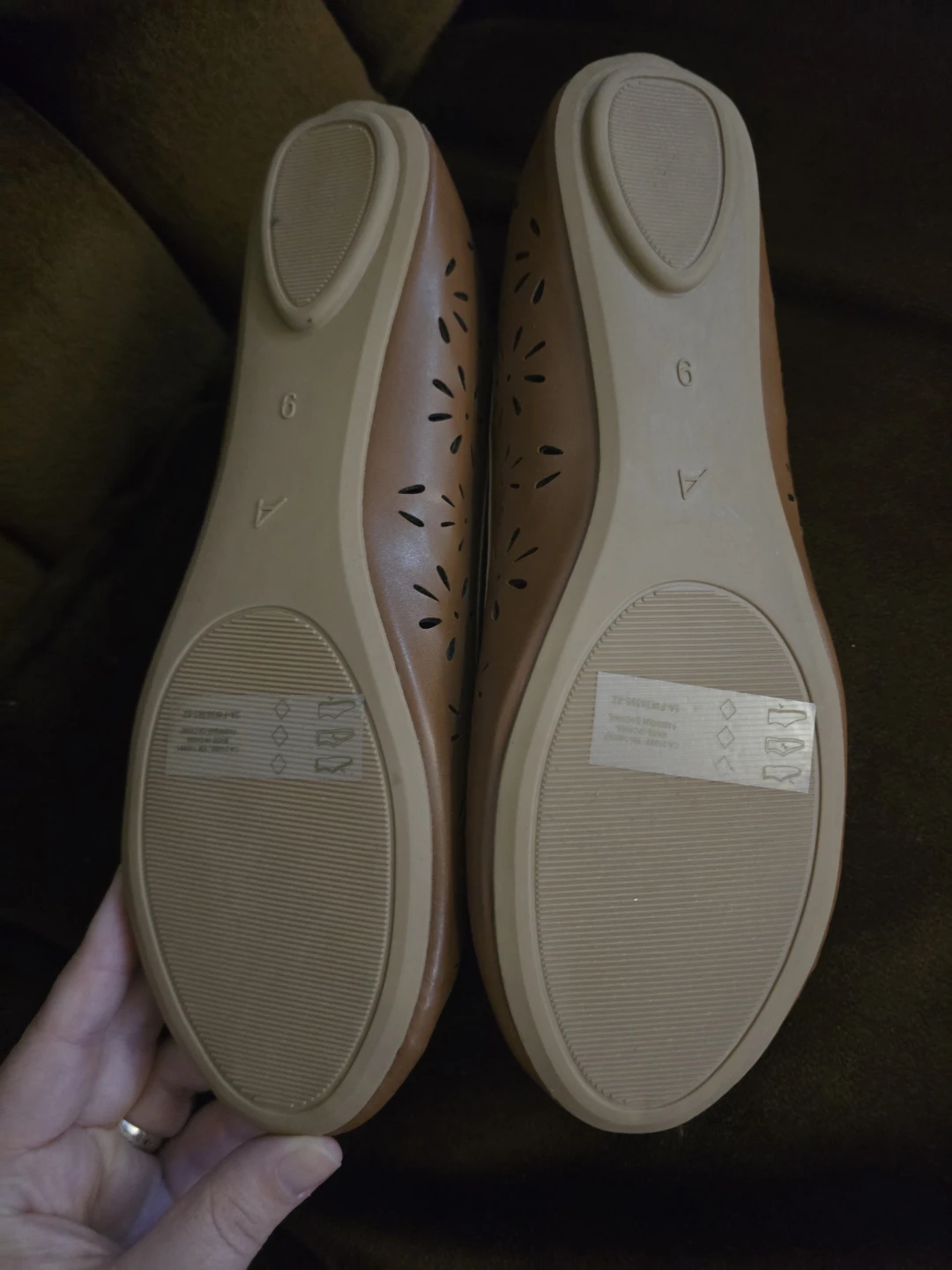 Ardene brown Flats with floral and bow detail - photo 2