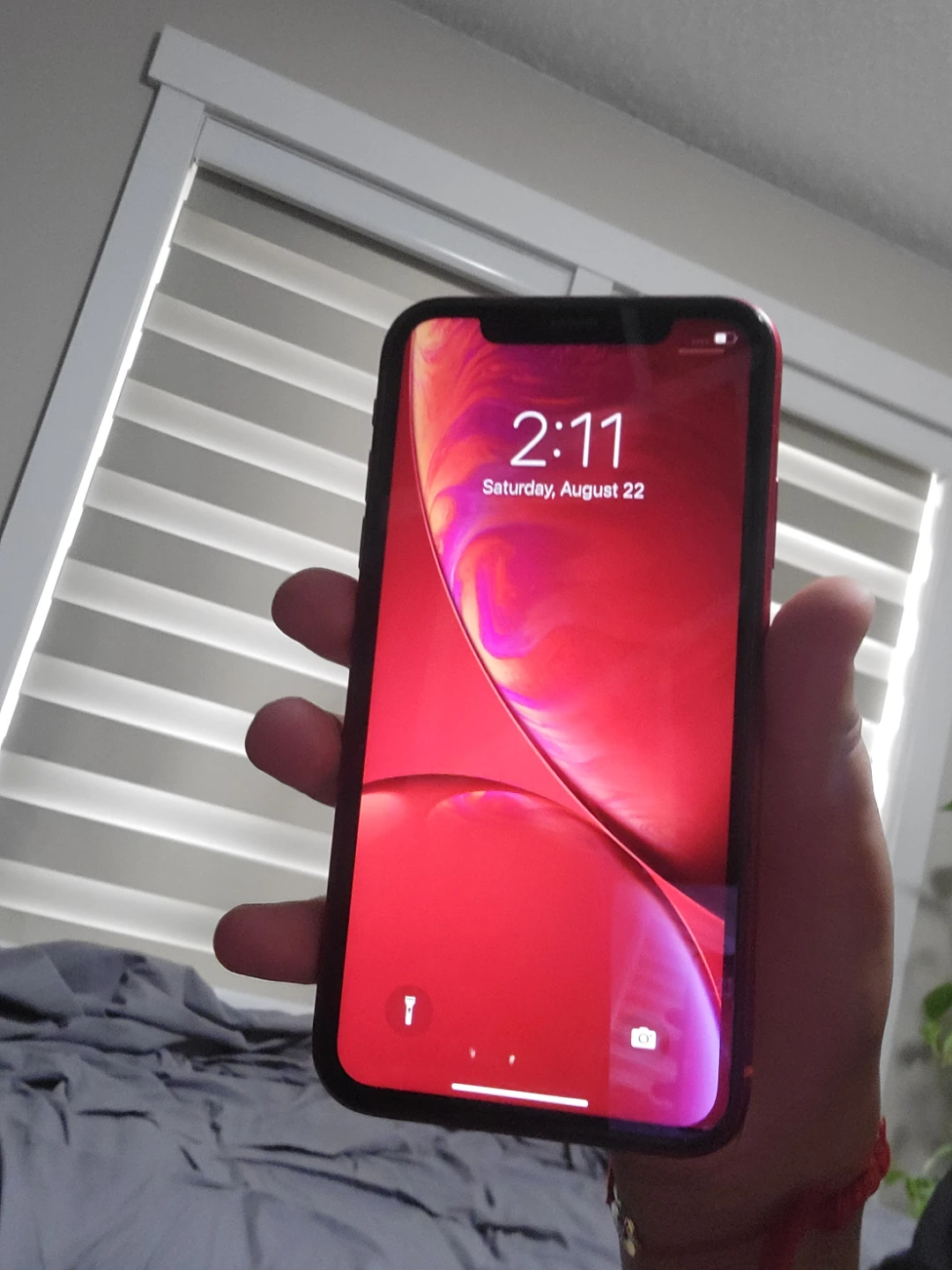 Red Apple iPhone XR or iphone 10