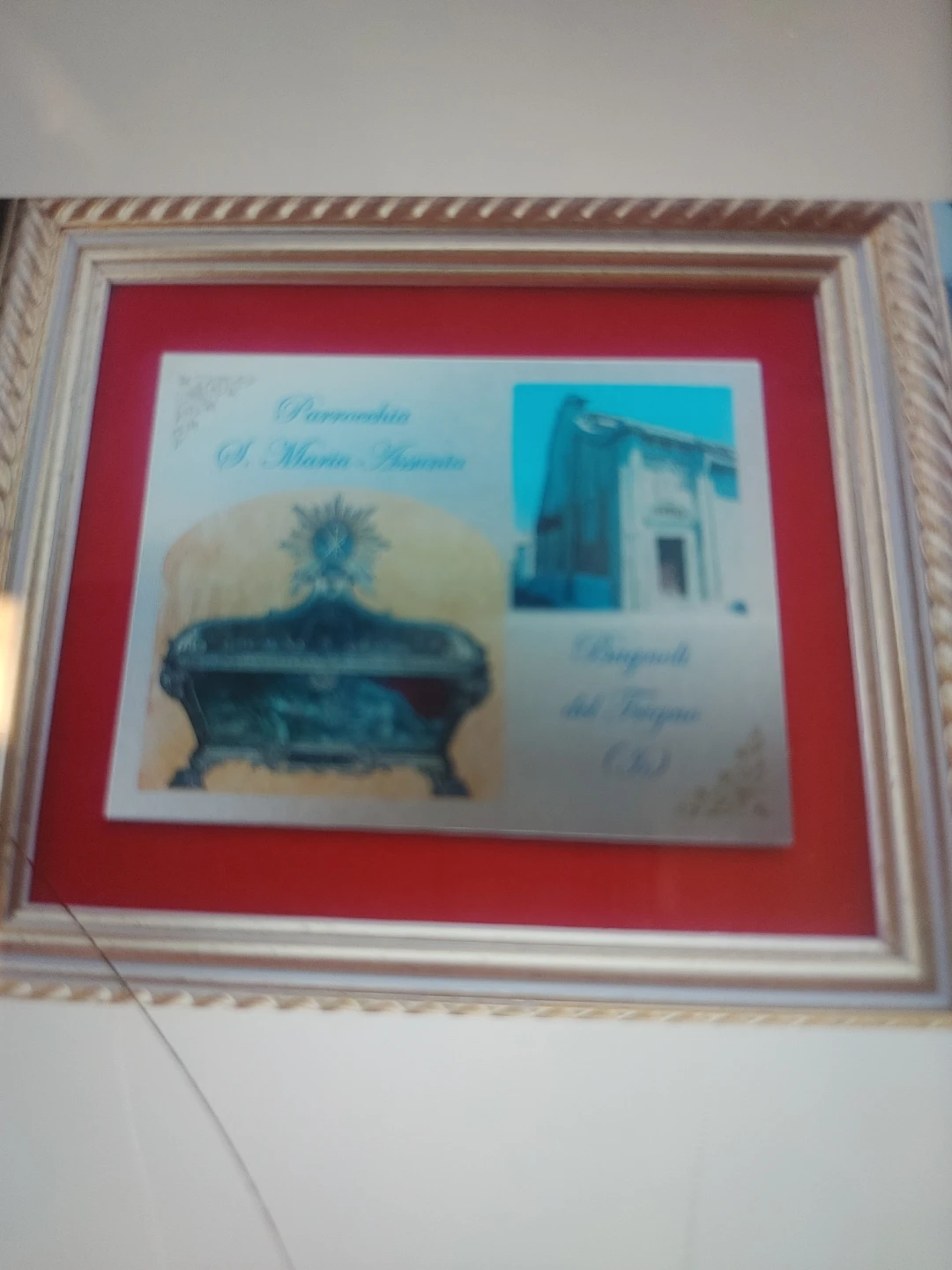 Framed Religious Artwork "S. Maria Assunta"