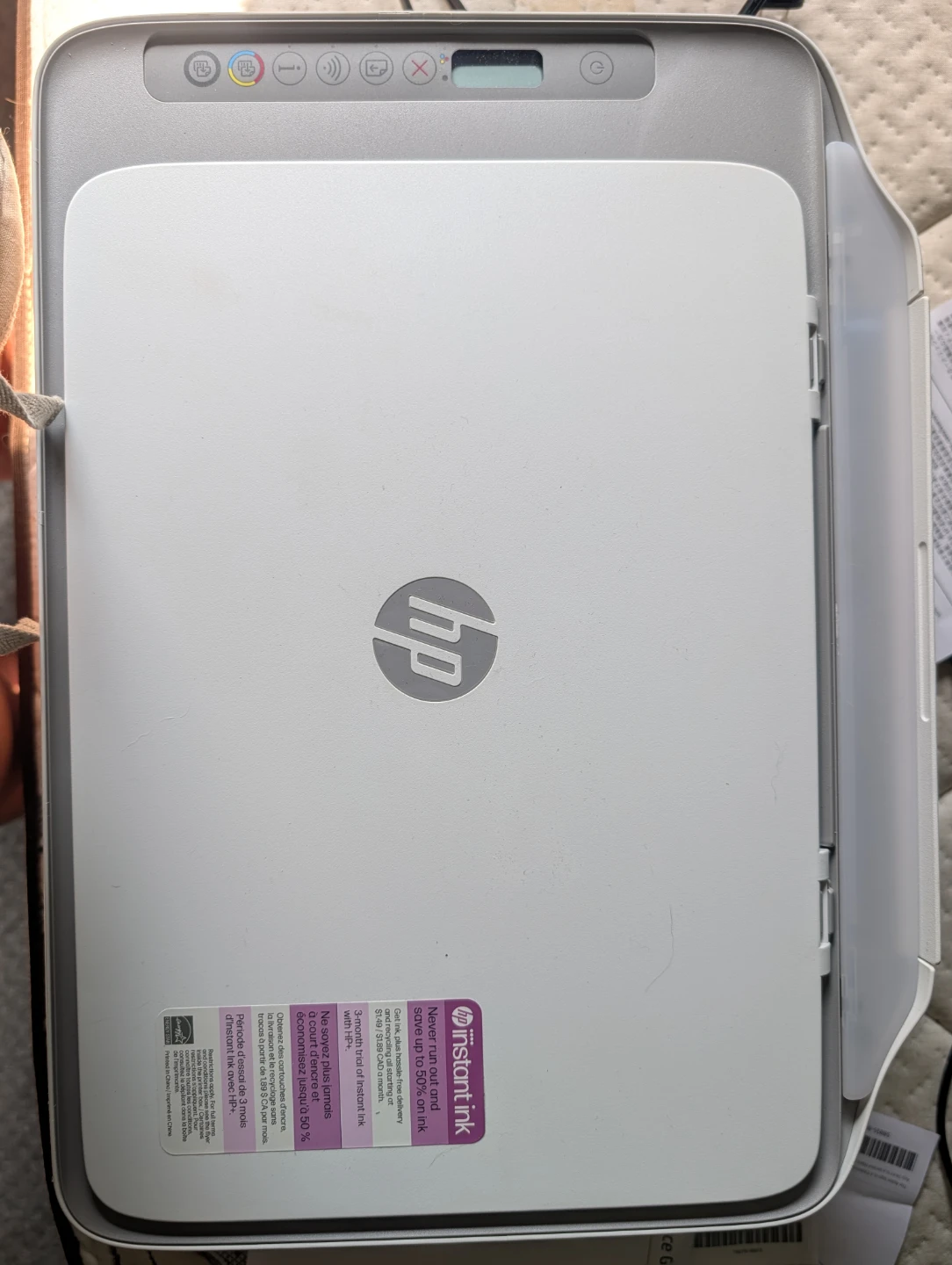 HP DeskJet 2855e w/ cords and manual - photo 2