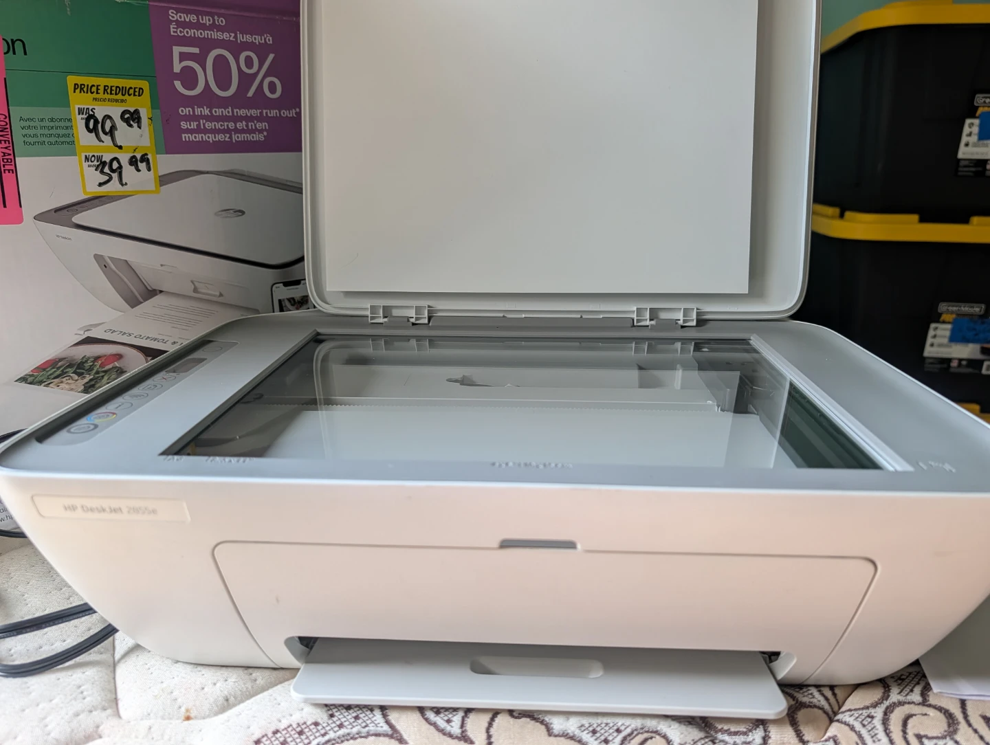HP DeskJet 2855e w/ cords and manual - photo 4