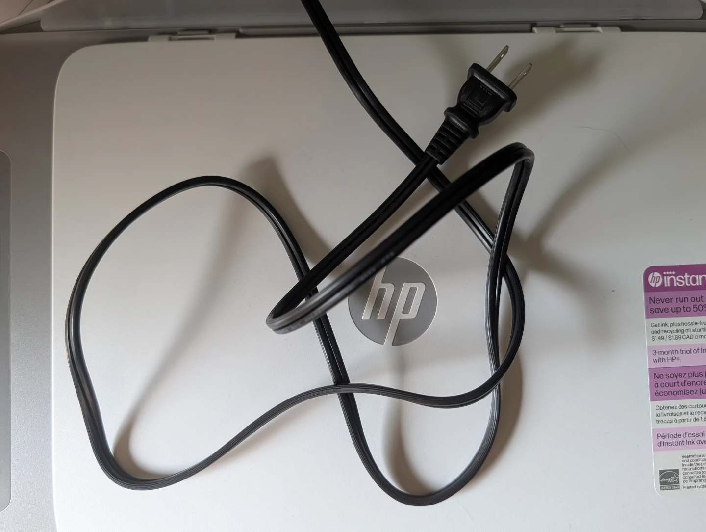 HP DeskJet 2855e w/ cords and manual - photo 5
