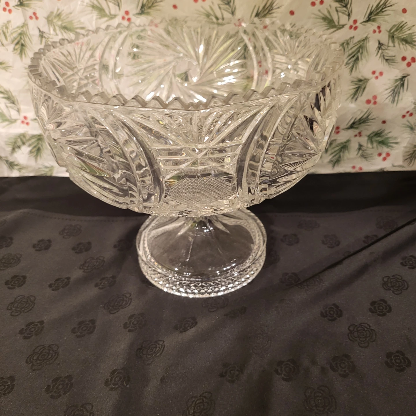 Crystal Footed Bowl