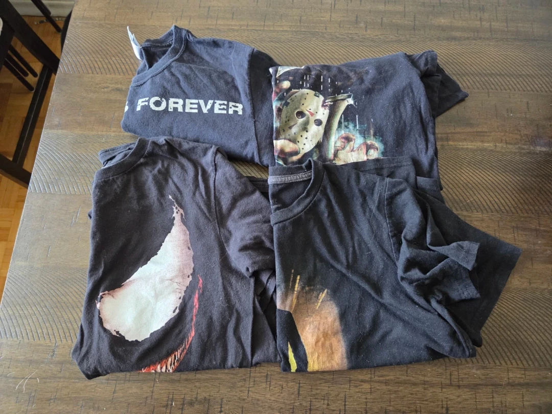 Assorted Horror Movie Graphic T-Shirts