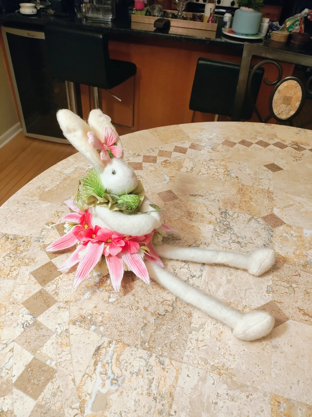 Charming Felt Ballerina Easter Bunny Figurine (17”) - photo 5
