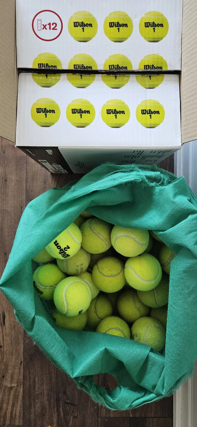 Tennis Balls _ new can ball 21, used practice ball 60 - photo 2