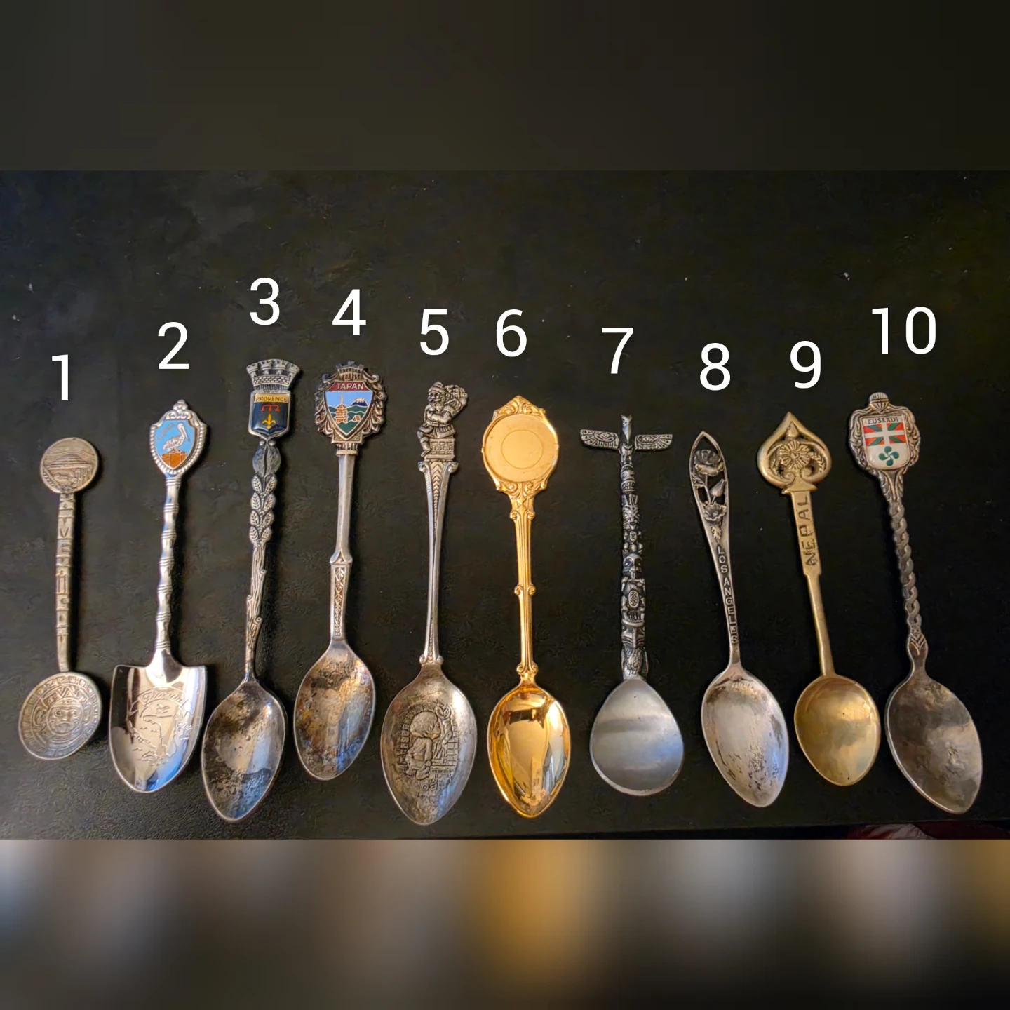 Set of 50 Souvenir Spoons