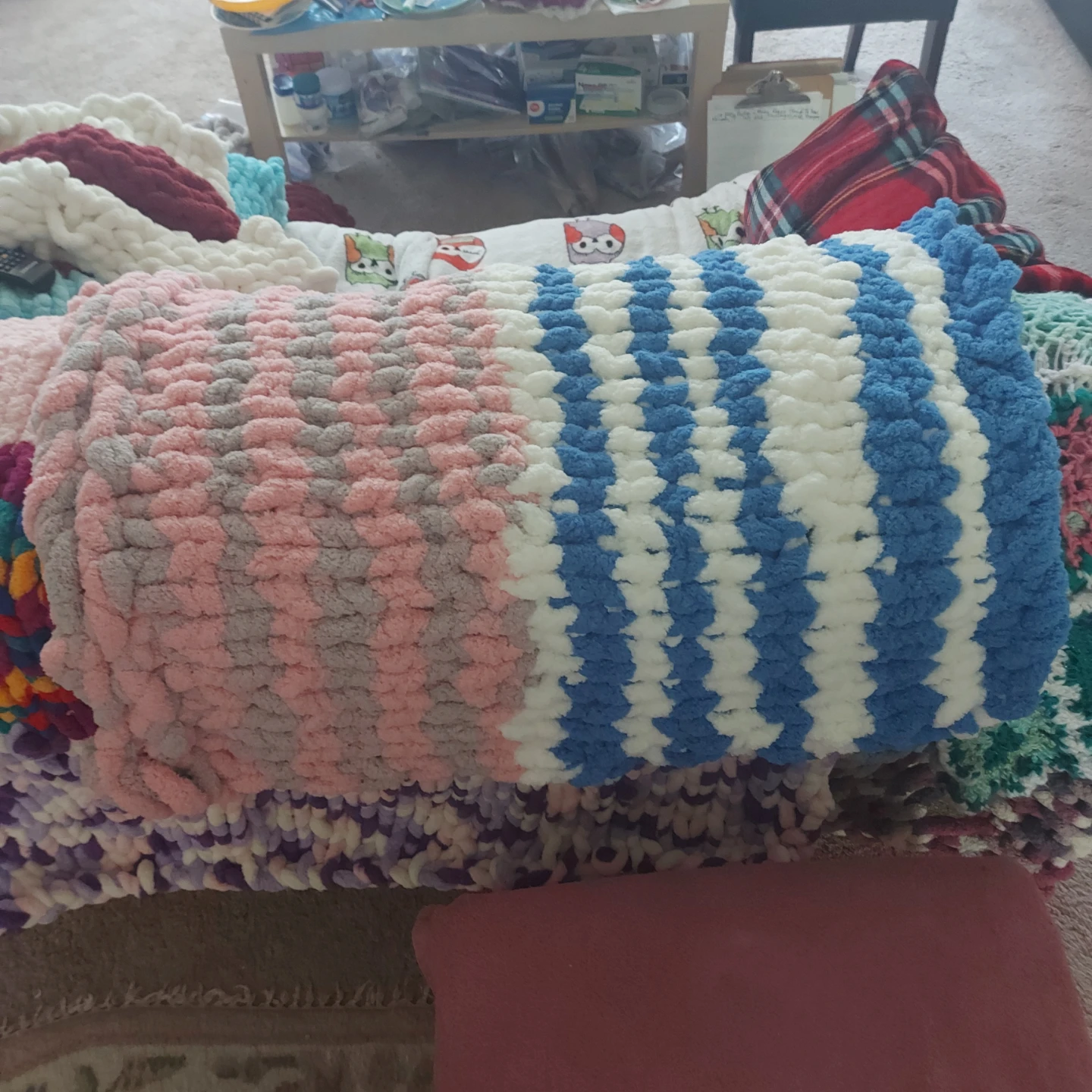 Chunky Knit Throw Blanket