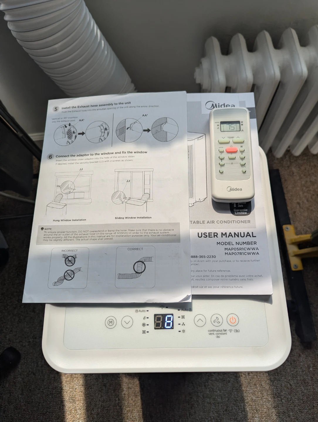 Midea Portable Air Conditioner MAP08R1CWWA - photo 2