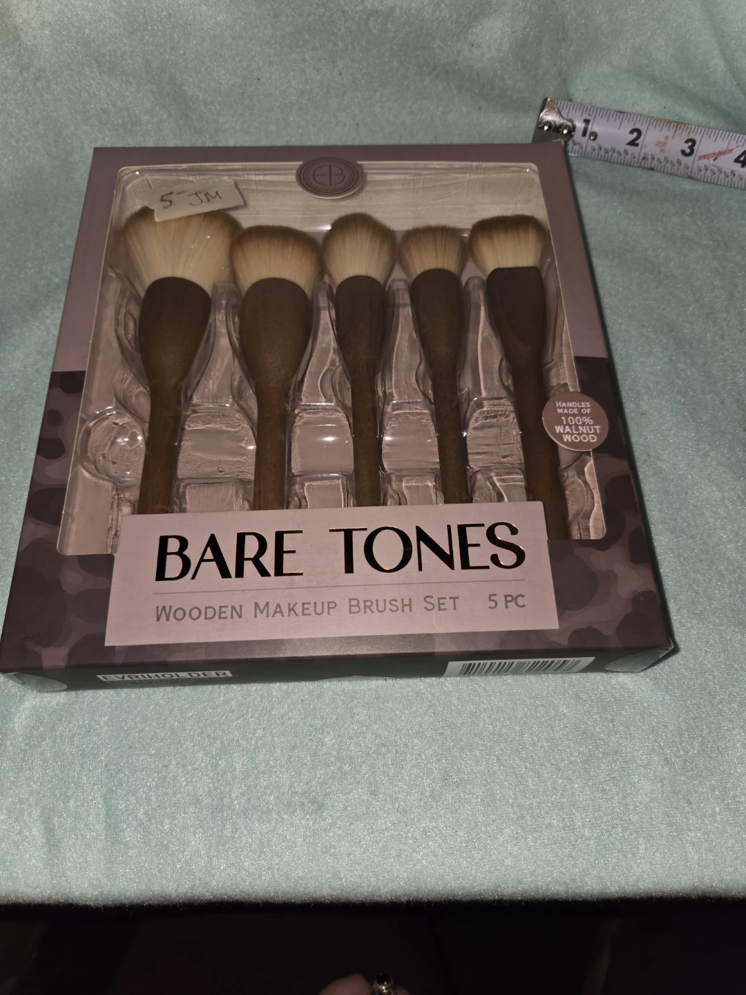 Bare Tones 5 Piece Wooden Makeup Brush Set