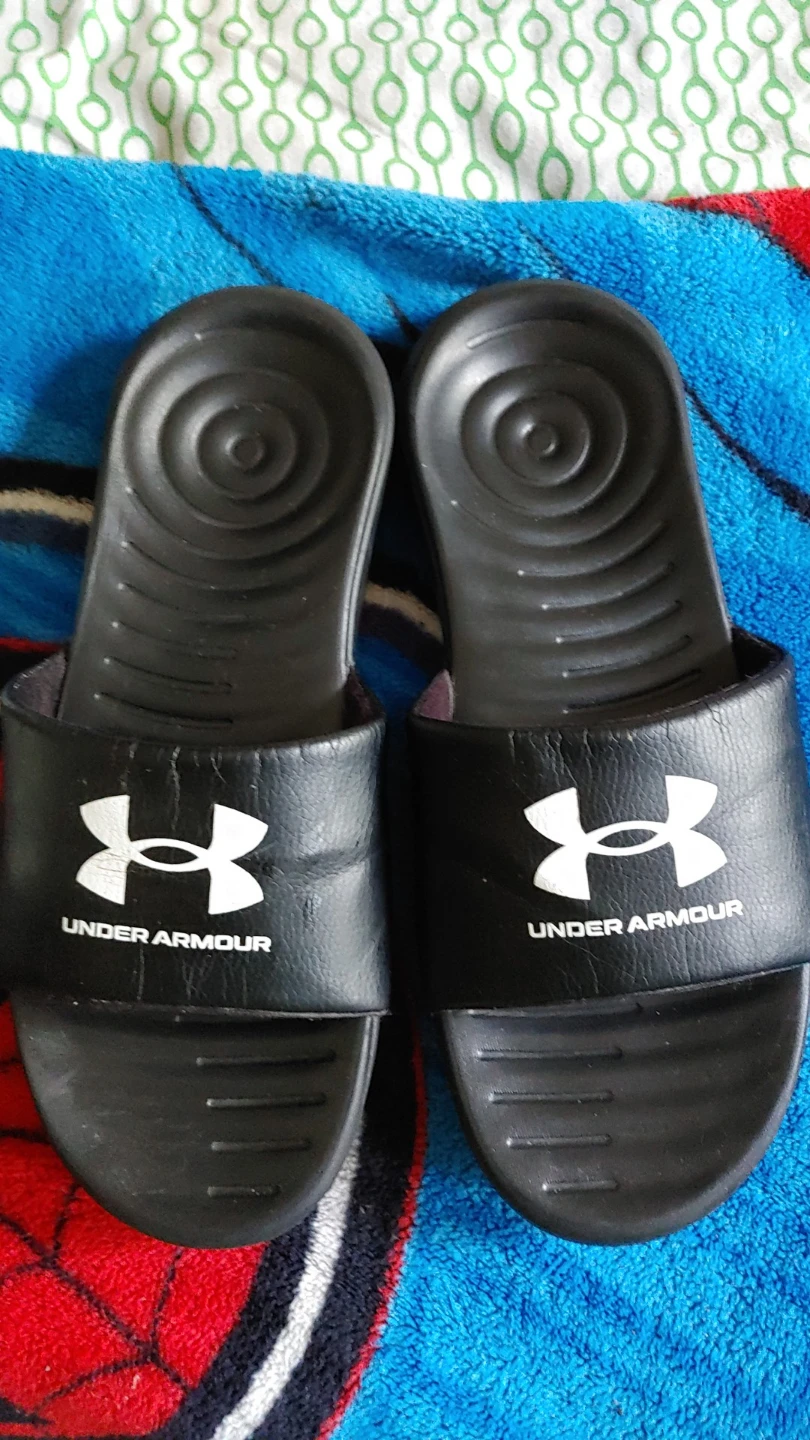 Under Armour Black Slide Sandals
