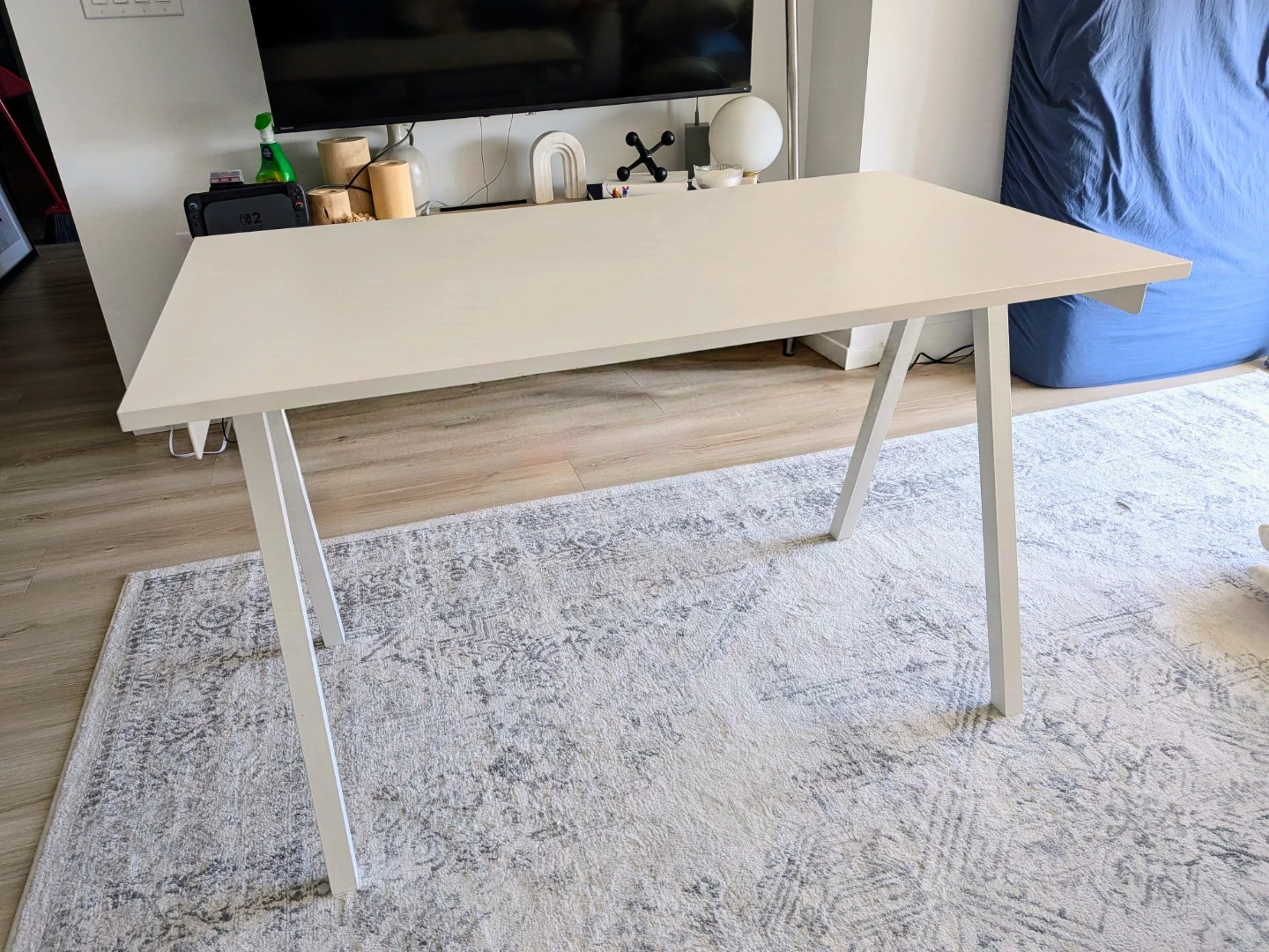 IKEA TROTTEN Desk, White, 120x70 cm