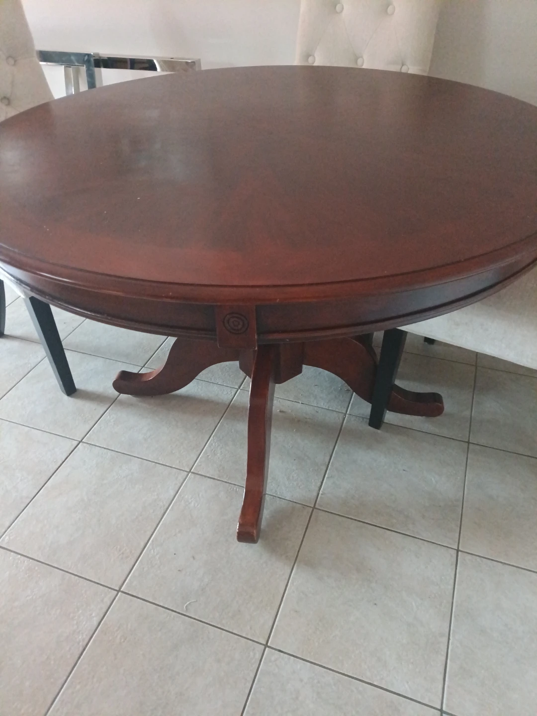 Round Wooden Dining Table
