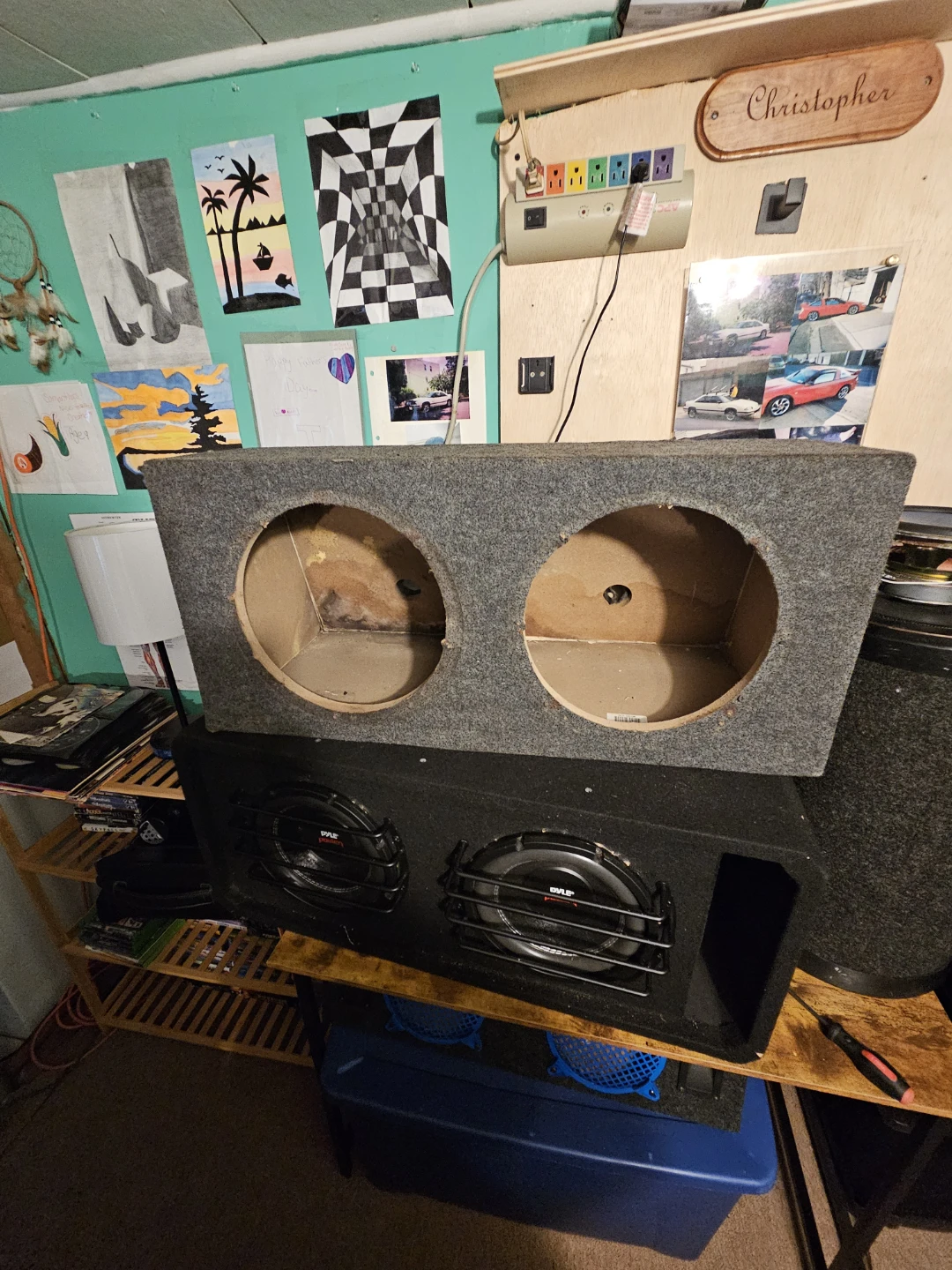QLH-12D125 Dual 12" Speaker Enclosure Box