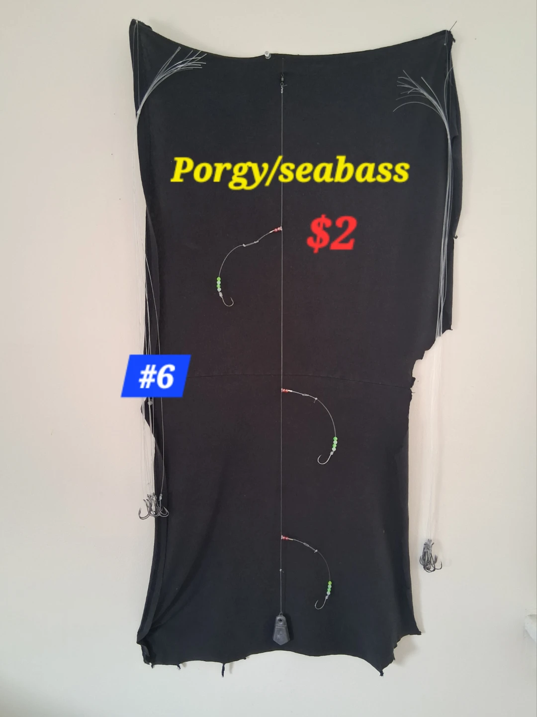 Porgy/Seabass Fishing Rig - $2